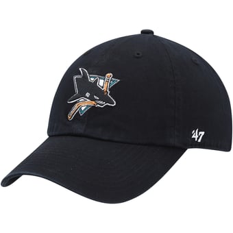 Women's '47 Black San Jose Sharks Clean Up Adjustable Hat