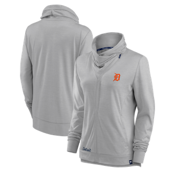 Women's Fanatics Gray Detroit Tigers Break It Loose Full-Zip Jacket