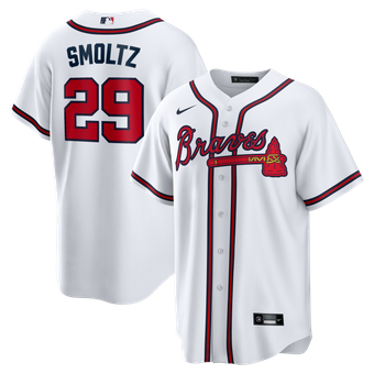 Men's Nike John Smoltz White Atlanta Braves Home Retired Player Replica Jersey