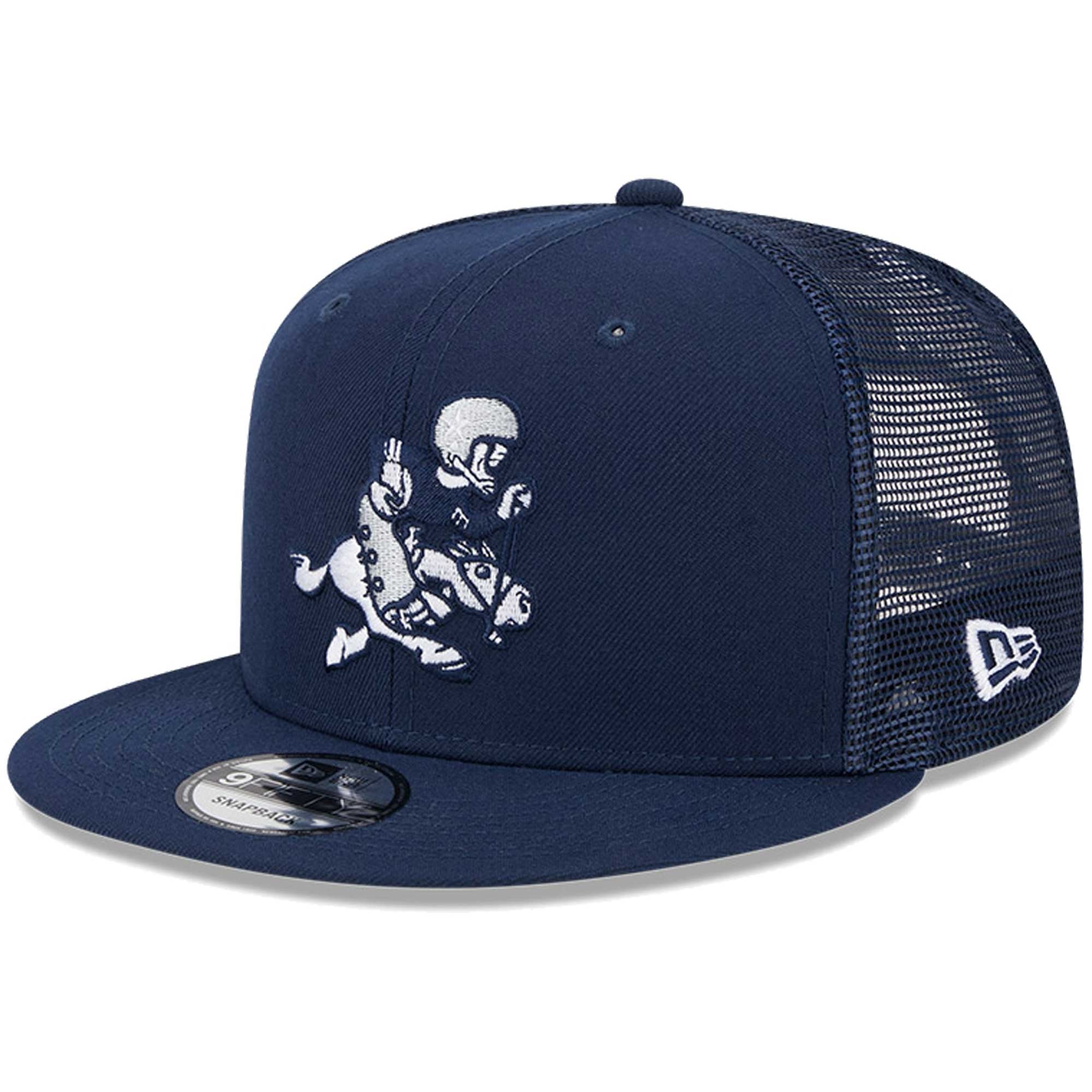 Men’s New Era Navy Dallas Cowboys Retro Joe Main Trucker 9FIFTY Snapback Hat Men’s New Era Navy Dallas Cowboys Retro Joe Main Trucker 9FIFTY Snapback Hat