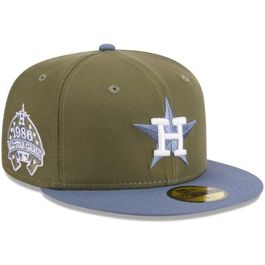 Men's New Era Olive/Blue Houston Astros 59FIFTY Fitted Hat