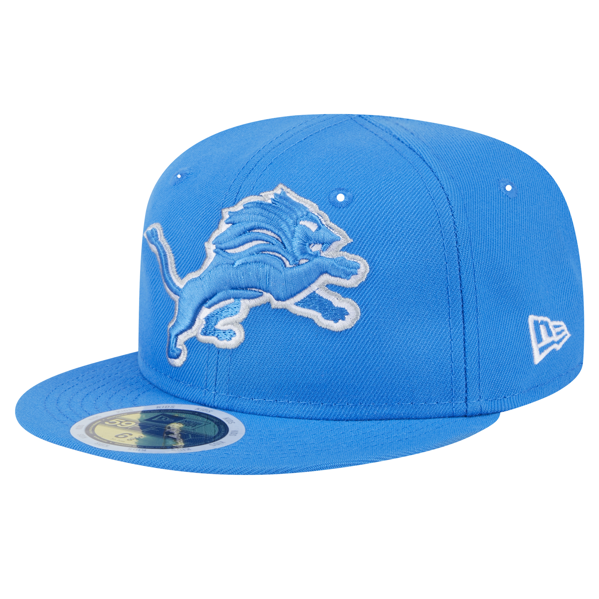 Youth New Era Blue Detroit Lions Main 59FIFTY Fitted Hat