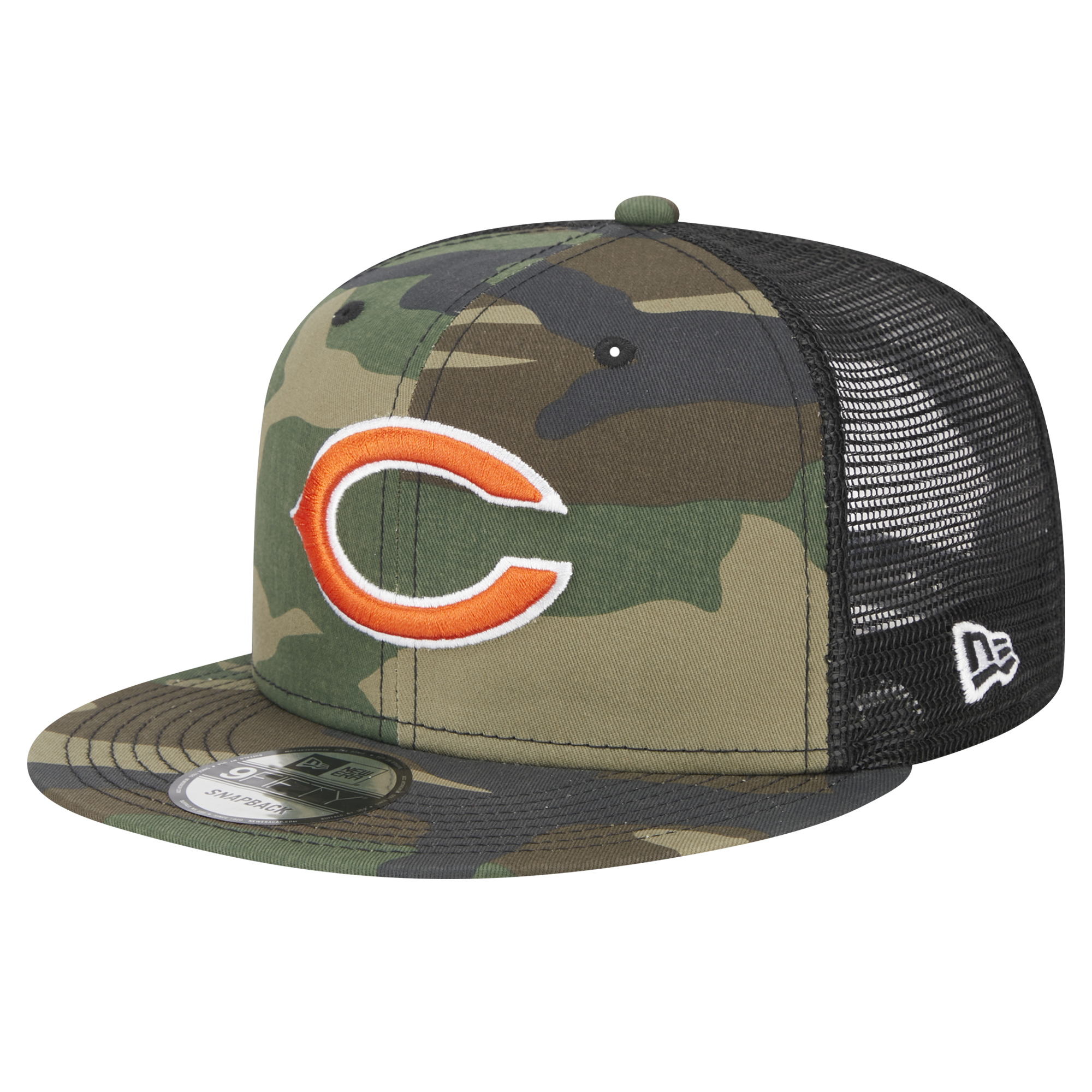 Men's New Era Camo Chicago Bears Main Trucker 9FIFTY Snapback Hat
