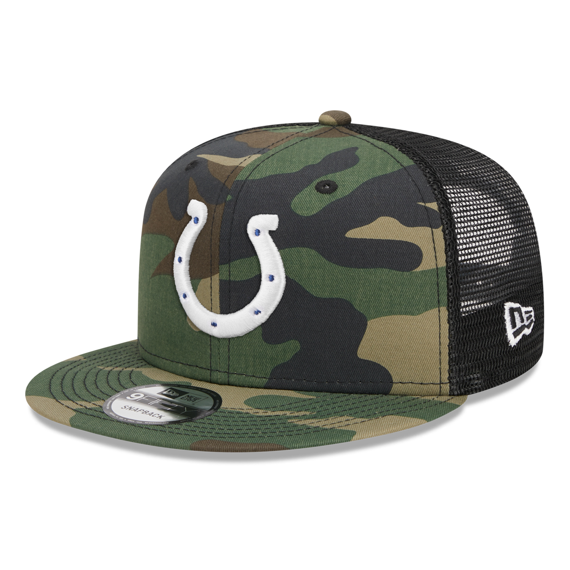 Men's New Era Camo Indianapolis Colts  Main Trucker 9FIFTY Snapback Hat