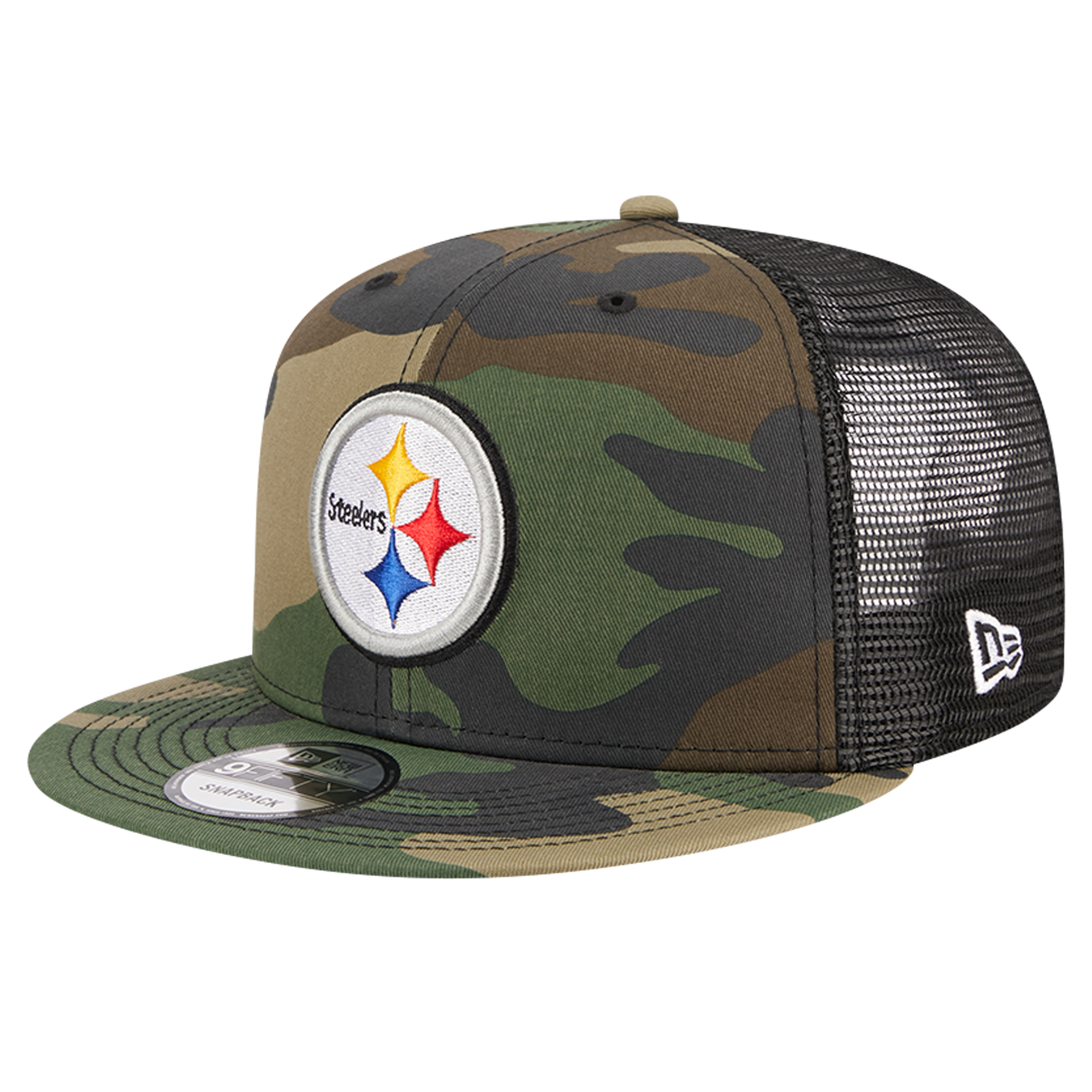 Men's New Era Camo Pittsburgh Steelers Main Trucker 9FIFTY Snapback Hat