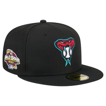 Men's New Era Black Arizona Diamondbacks Alternate Logo 2001 World Series Team Color 59FIFTY Fitted Hat