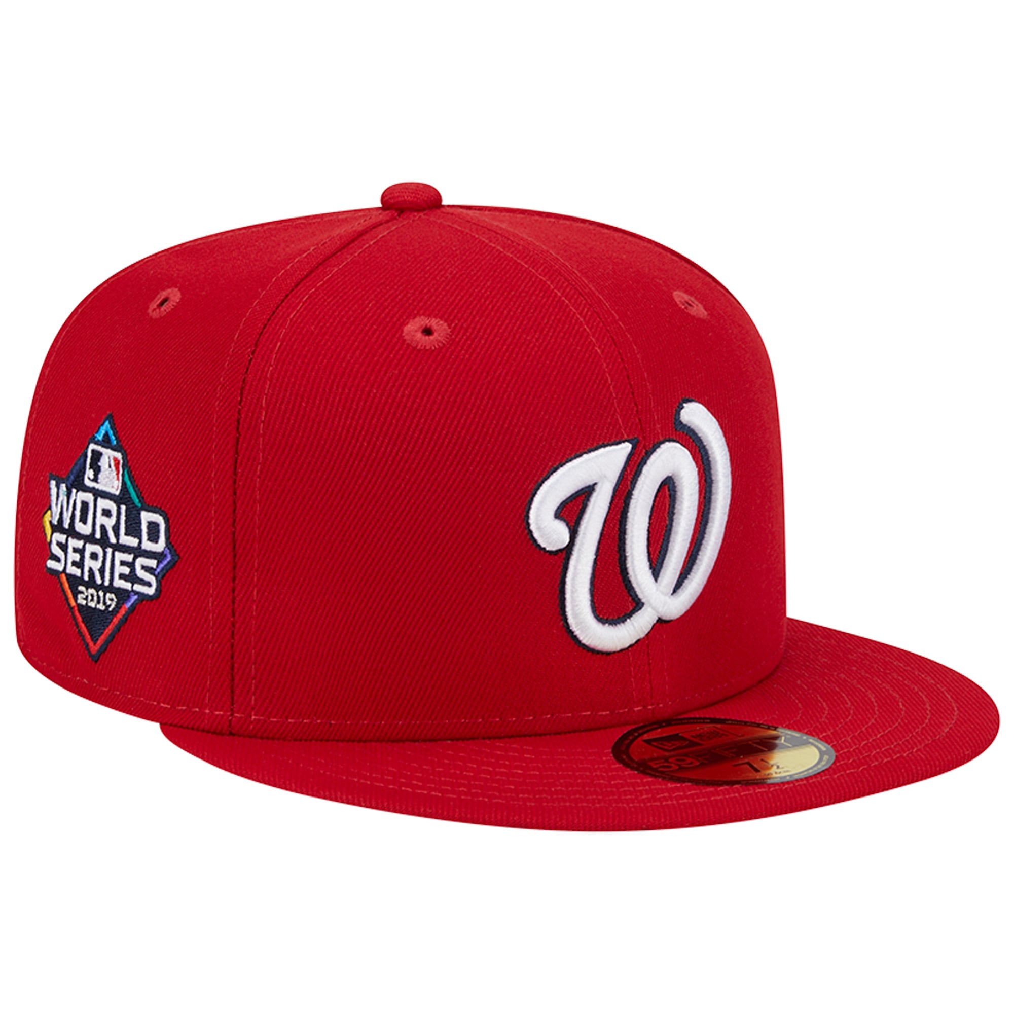 Men's New Era Red Washington Nationals  2019 World Series Team Color 59FIFTY Fitted Hat