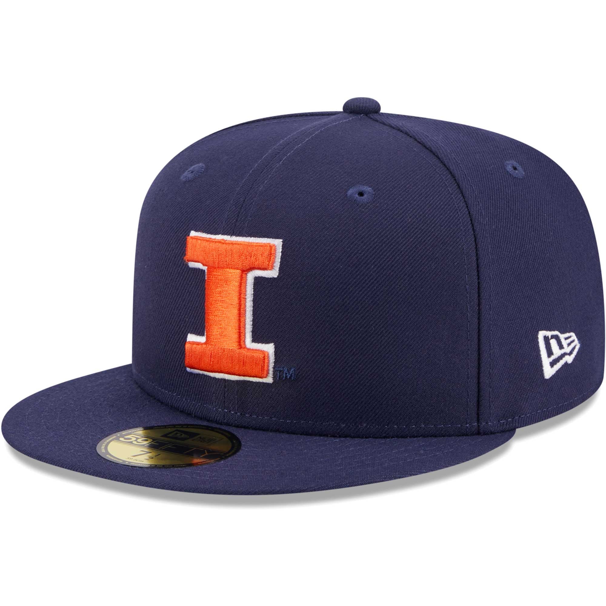 Men's New Era Navy Illinois Fighting Illini 59FIFTY Fitted Hat