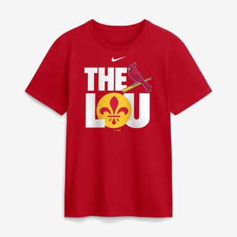Men's Nike Red St. Louis Cardinals The Lou Graphic T-Shirt