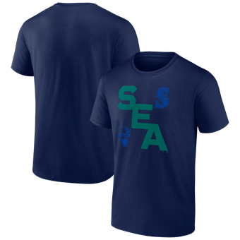Men's Fanatics Navy Seattle Mariners Record Shattered T-Shirt