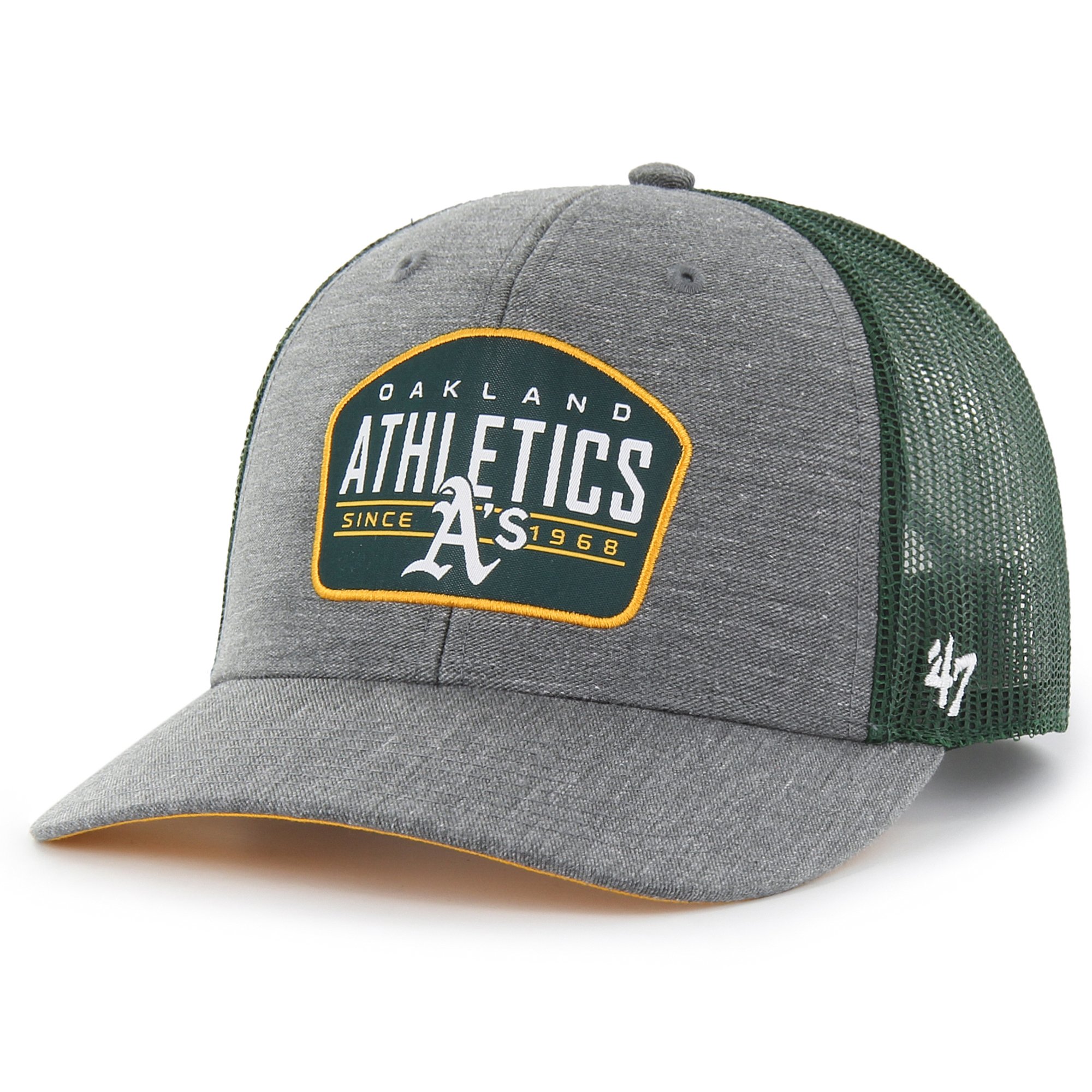 Men's '47 Charcoal Athletics Slate Trucker Snapback Hat