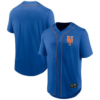Men's Fanatics  Royal New York Mets Franchise Button-Up Fashion Top