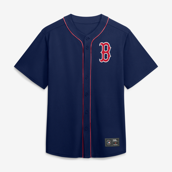 Men's Fanatics  Navy Boston Red Sox Franchise Button-Up Fashion Top