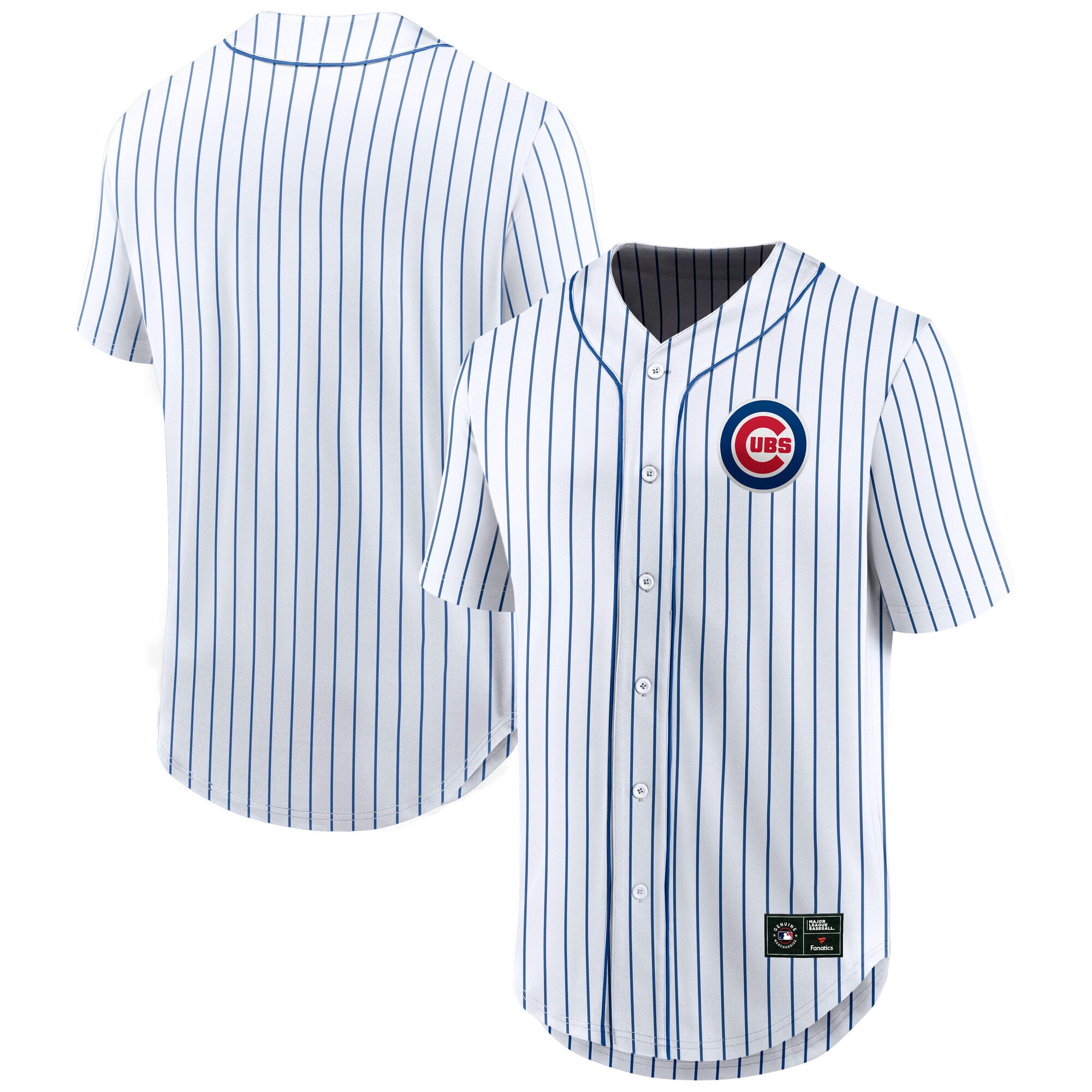 Men's Fanatics  White Chicago Cubs Franchise Button-Up Fashion Top