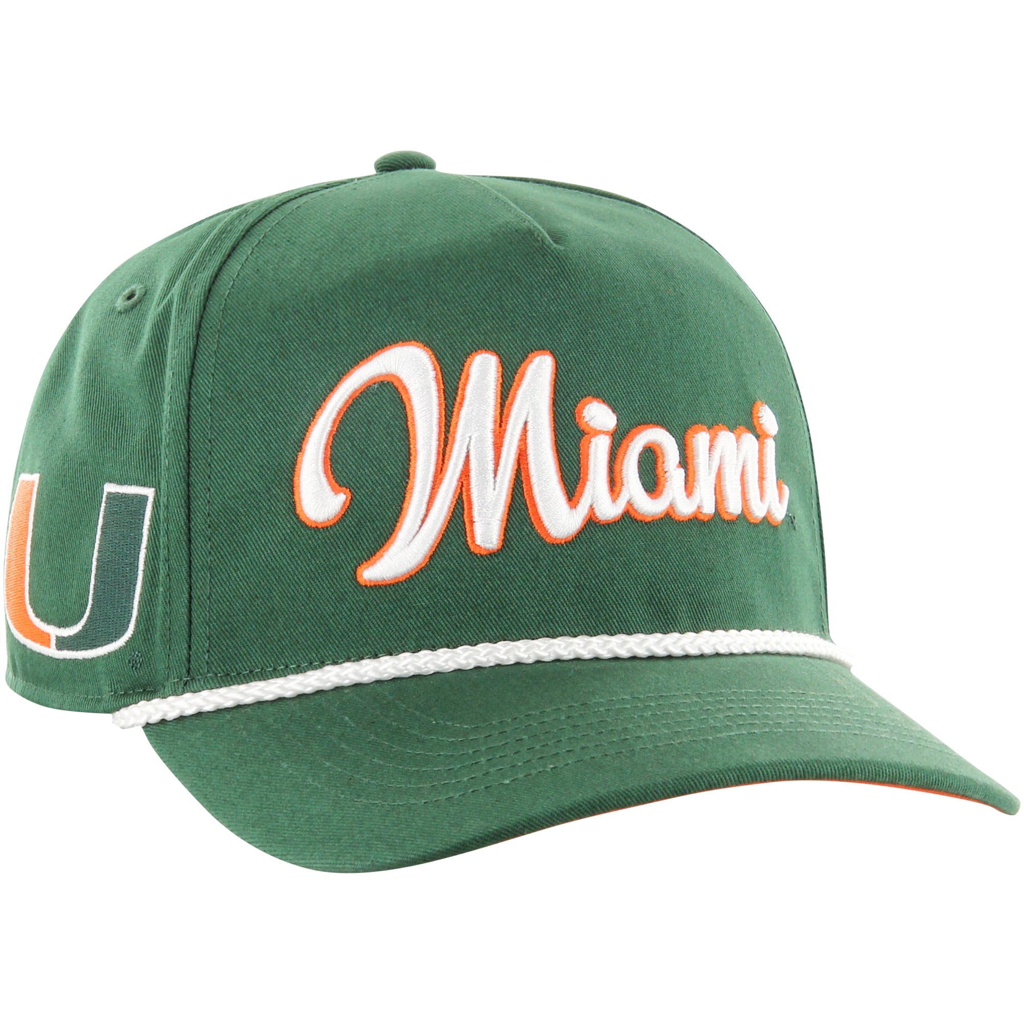 Men's '47  Green Miami Hurricanes Overhand Hitch Adjustable Hat