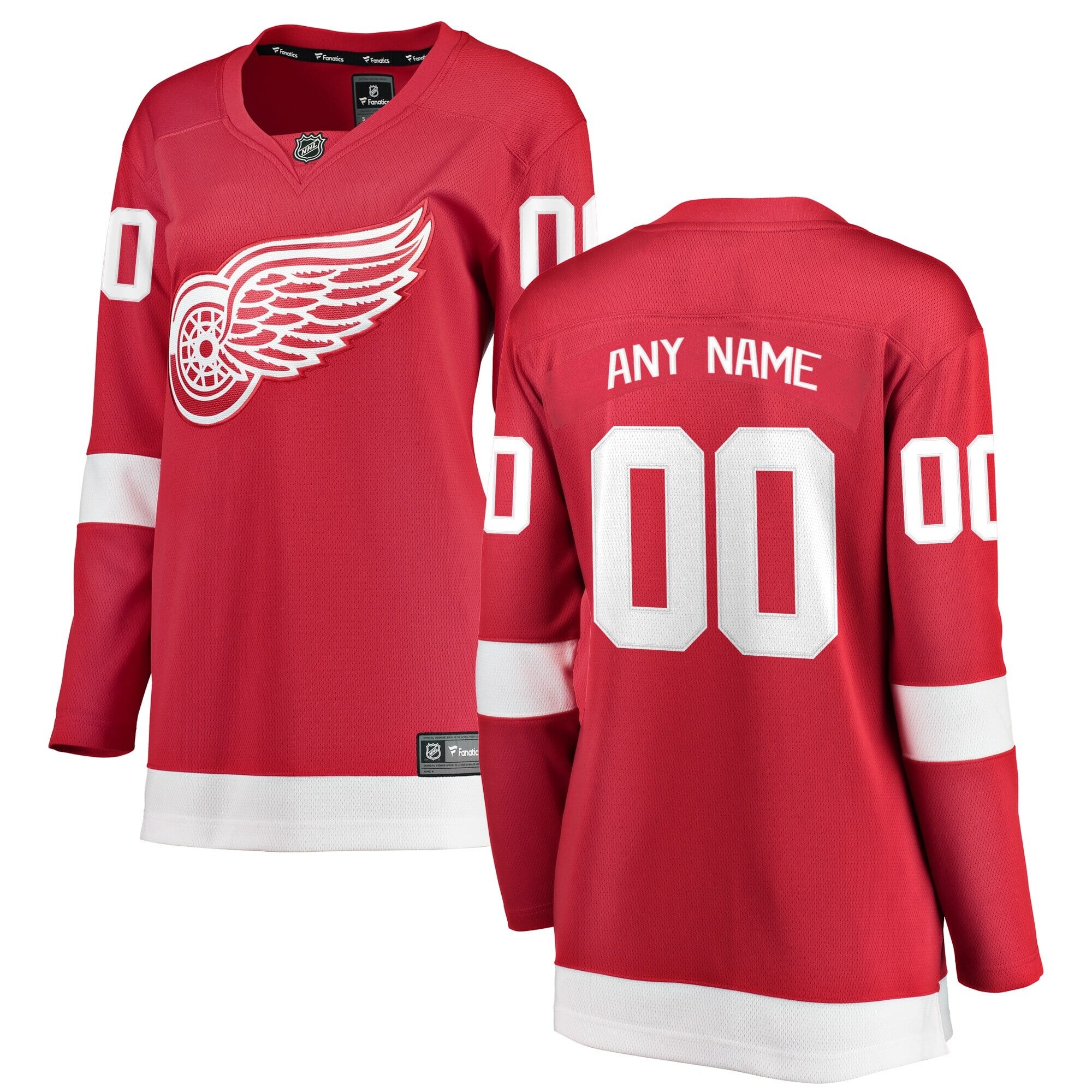 Women's Fanatics Red Detroit Red Wings Breakaway - Custom Jersey