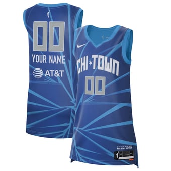 Unisex Nike Sky Blue Chicago Sky 2021 Rebel Edition Victory Custom Jersey