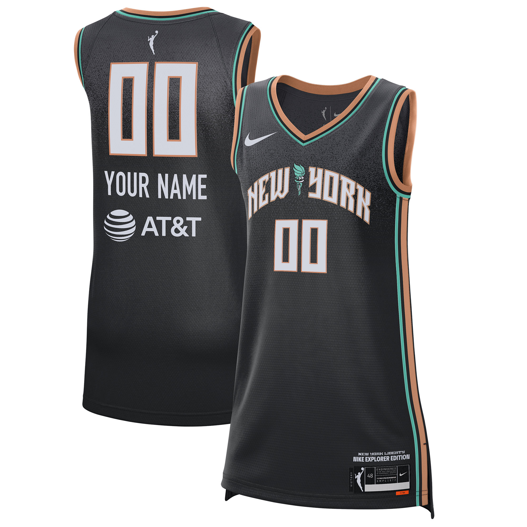 Unisex Nike Black New York Liberty 2021 Explorer Edition Victory Custom Jersey Unisex Nike Black New York Liberty 2021 Explorer Edition Victory Custom Jersey