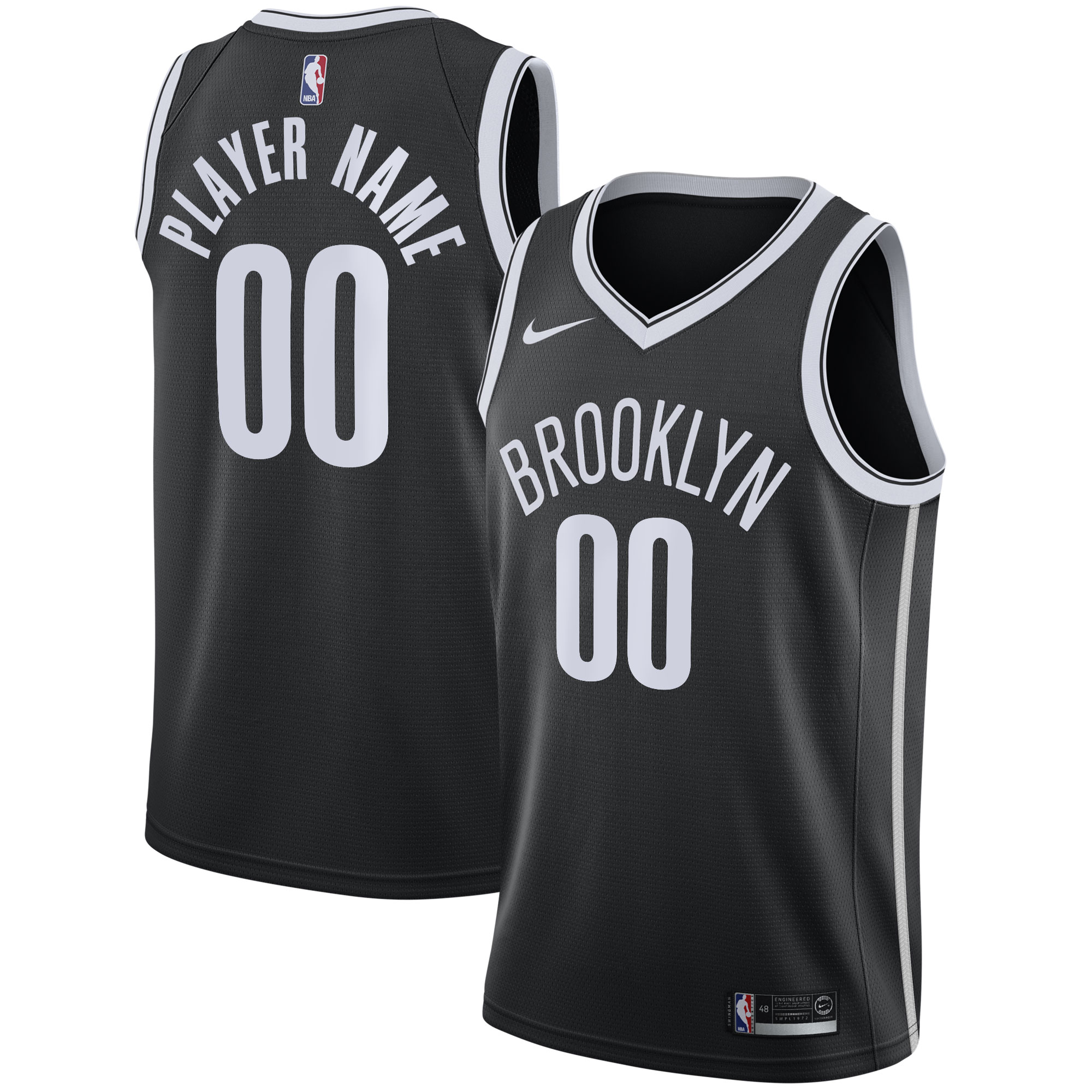 Men’s Nike Black Brooklyn Nets 2020/21 Swingman Custom Jersey – Icon Edition Men’s Nike Black Brooklyn Nets 2020/21 Swingman Custom Jersey – Icon Edition