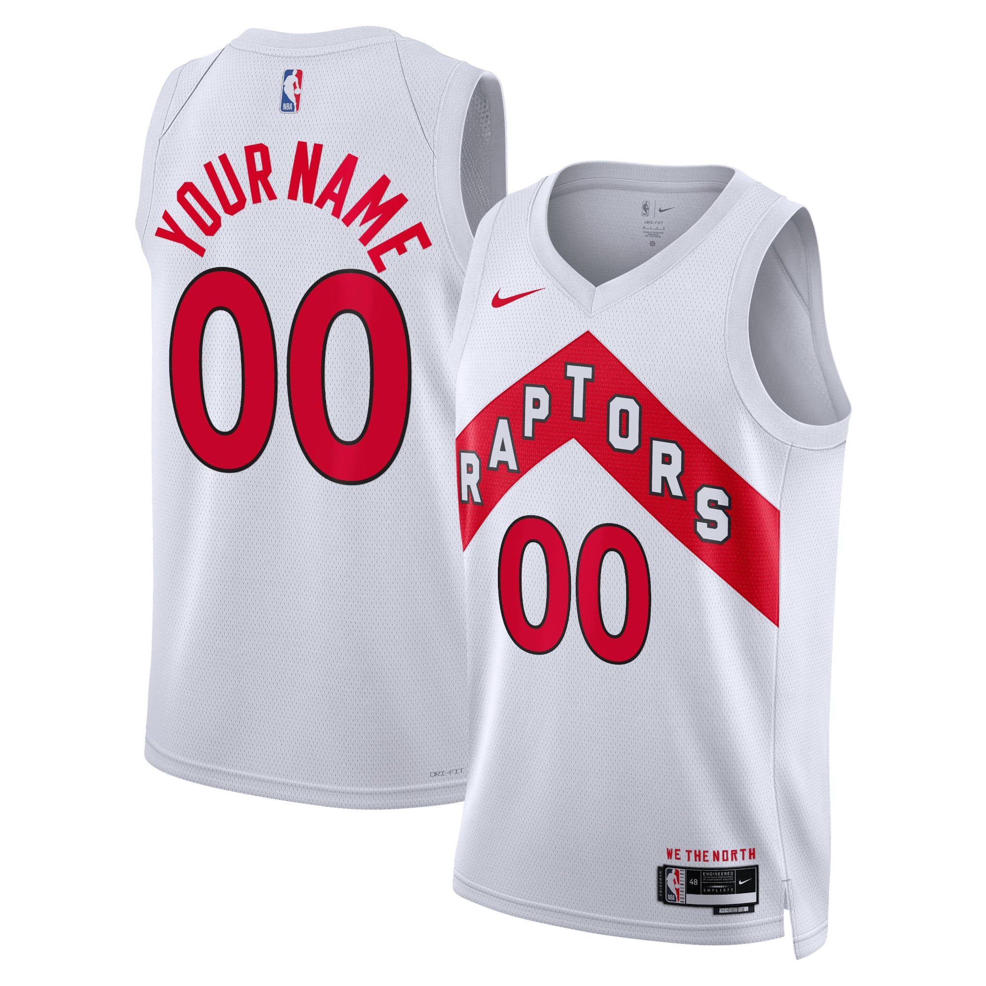 Unisex Nike White Toronto Raptors Swingman Custom Jersey - Association Edition