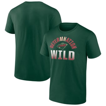 Men's Fanatics Green Minnesota Wild Open Net T-Shirt