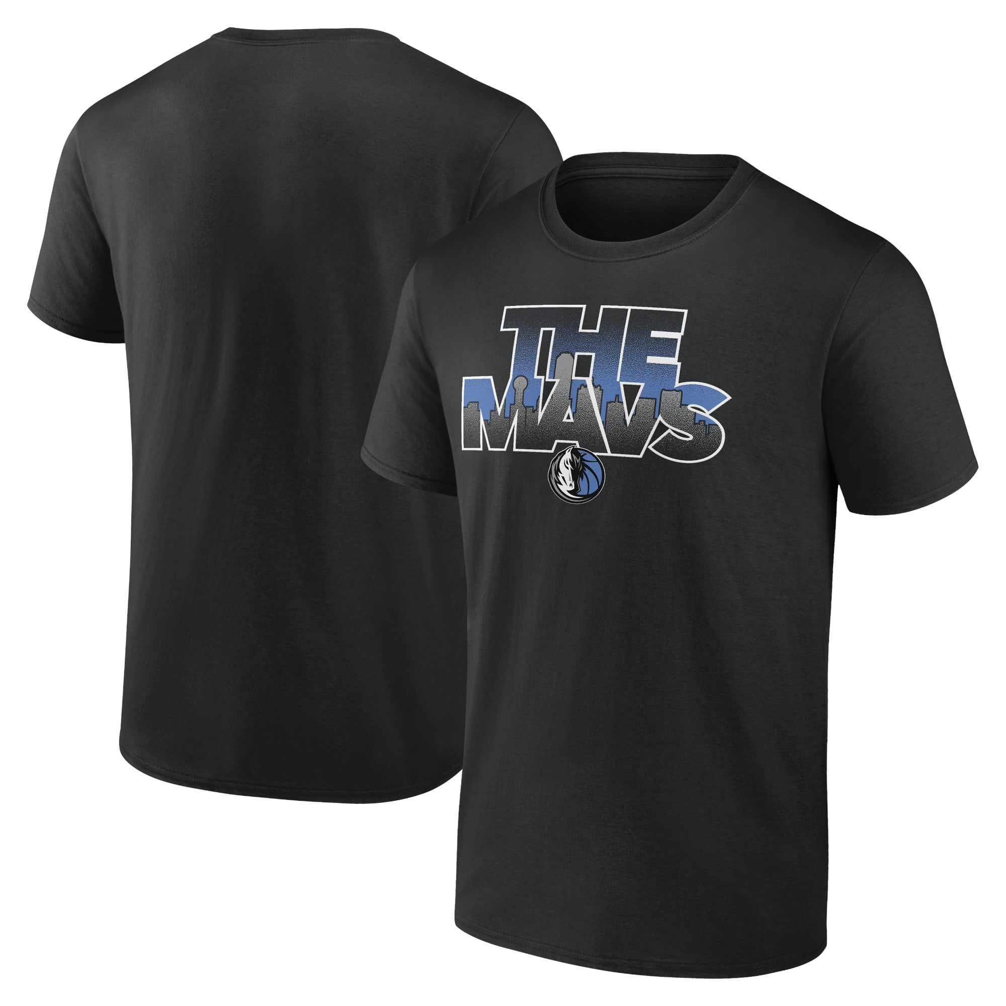Men's Black Dallas Mavericks Announcer T-Shirt
