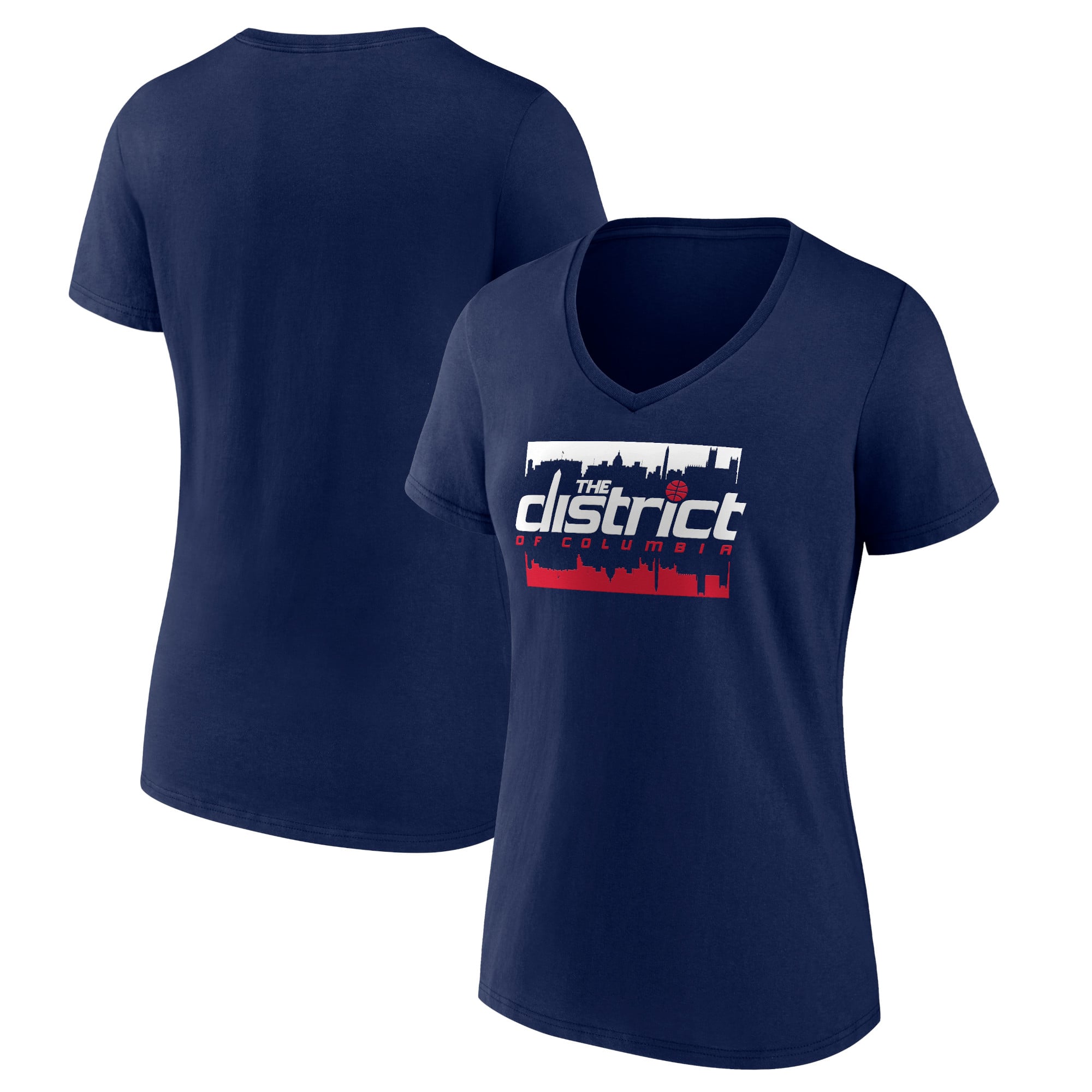Women's Navy Washington Wizards Timeout V-Neck T-Shirt
