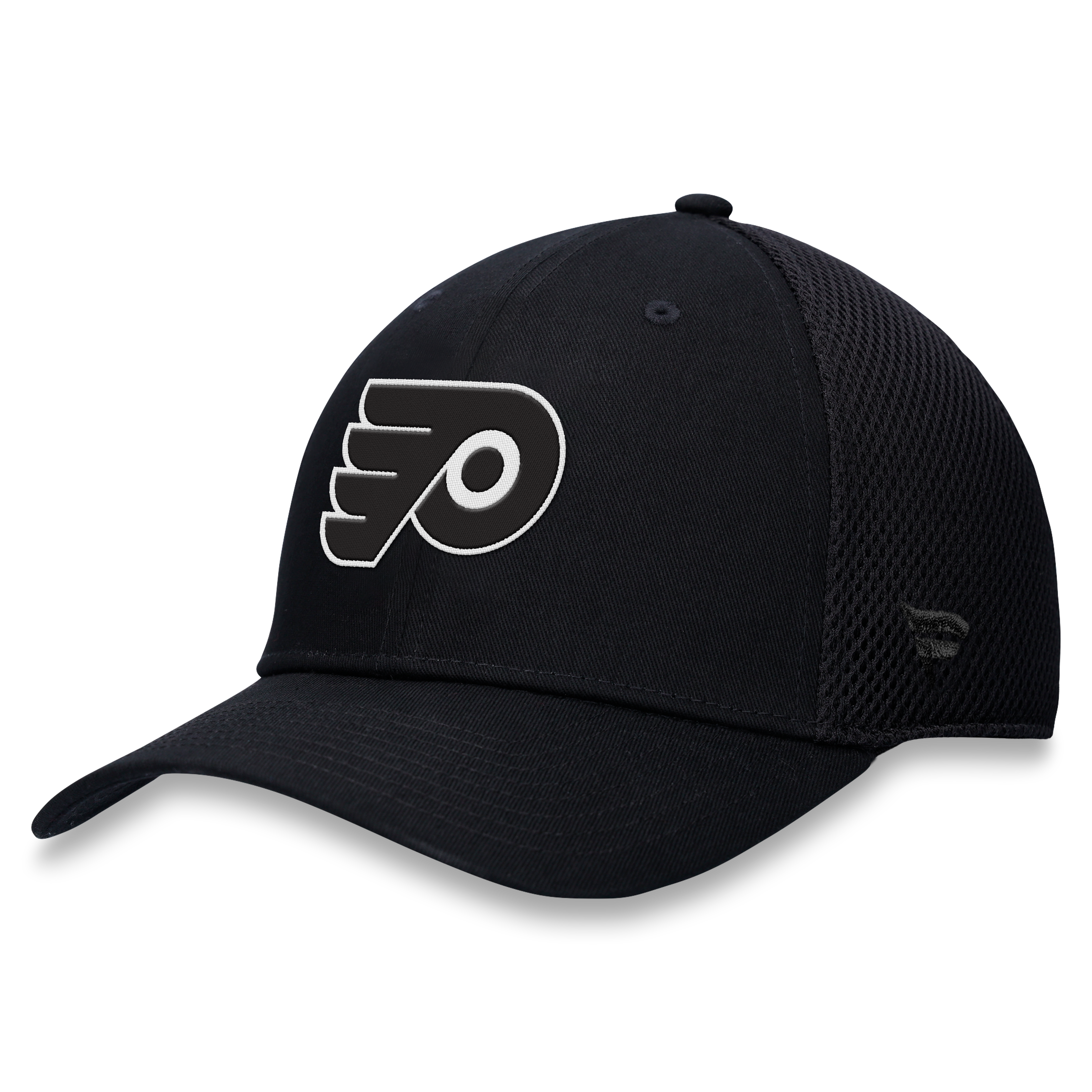 Men's Fanatics  Black Philadelphia Flyers Tonal Meshback Stretch Hat