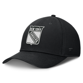 Men's Fanatics  Black New York Rangers Tonal Meshback Stretch Hat