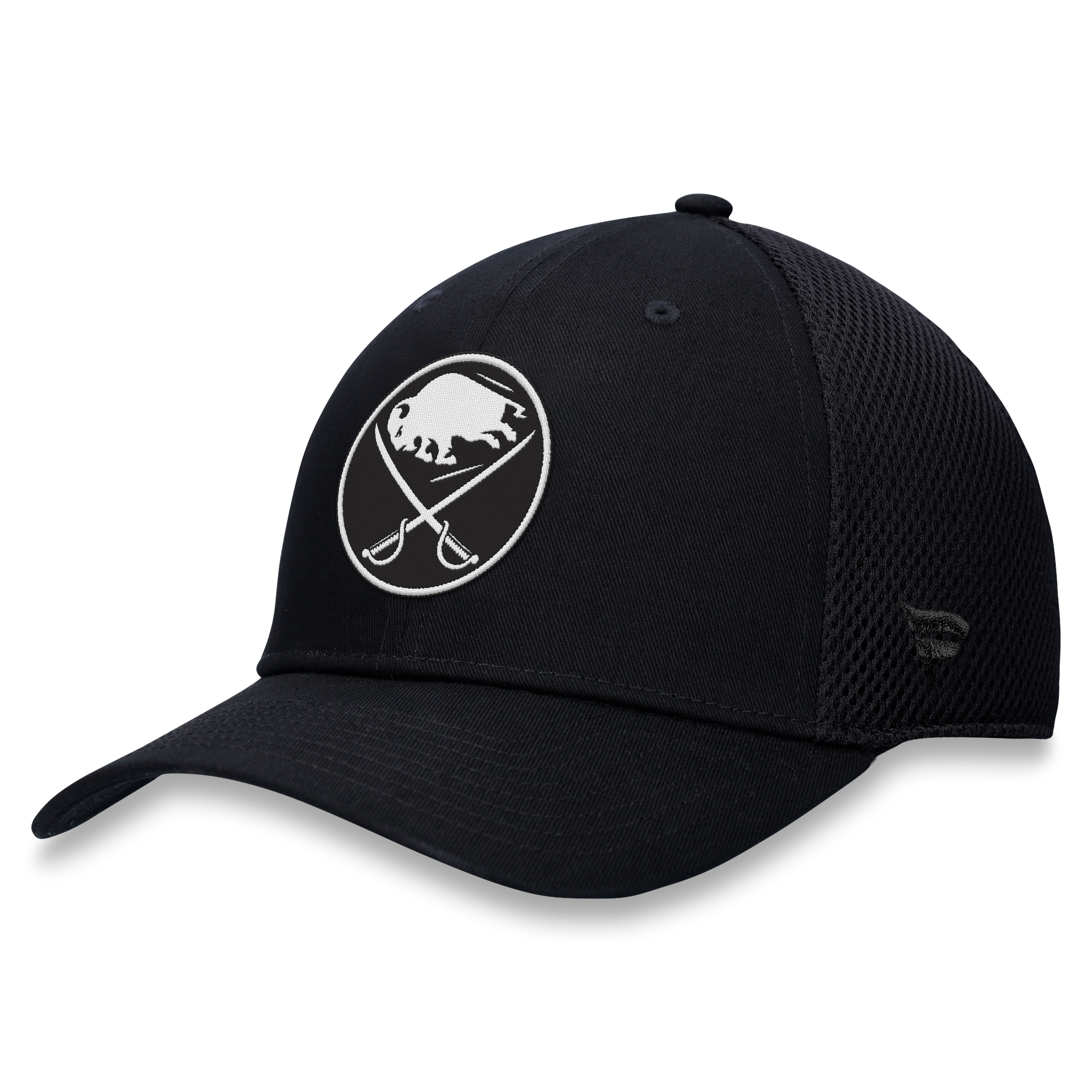 Men's Fanatics  Black Buffalo Sabres Tonal Meshback Stretch Hat