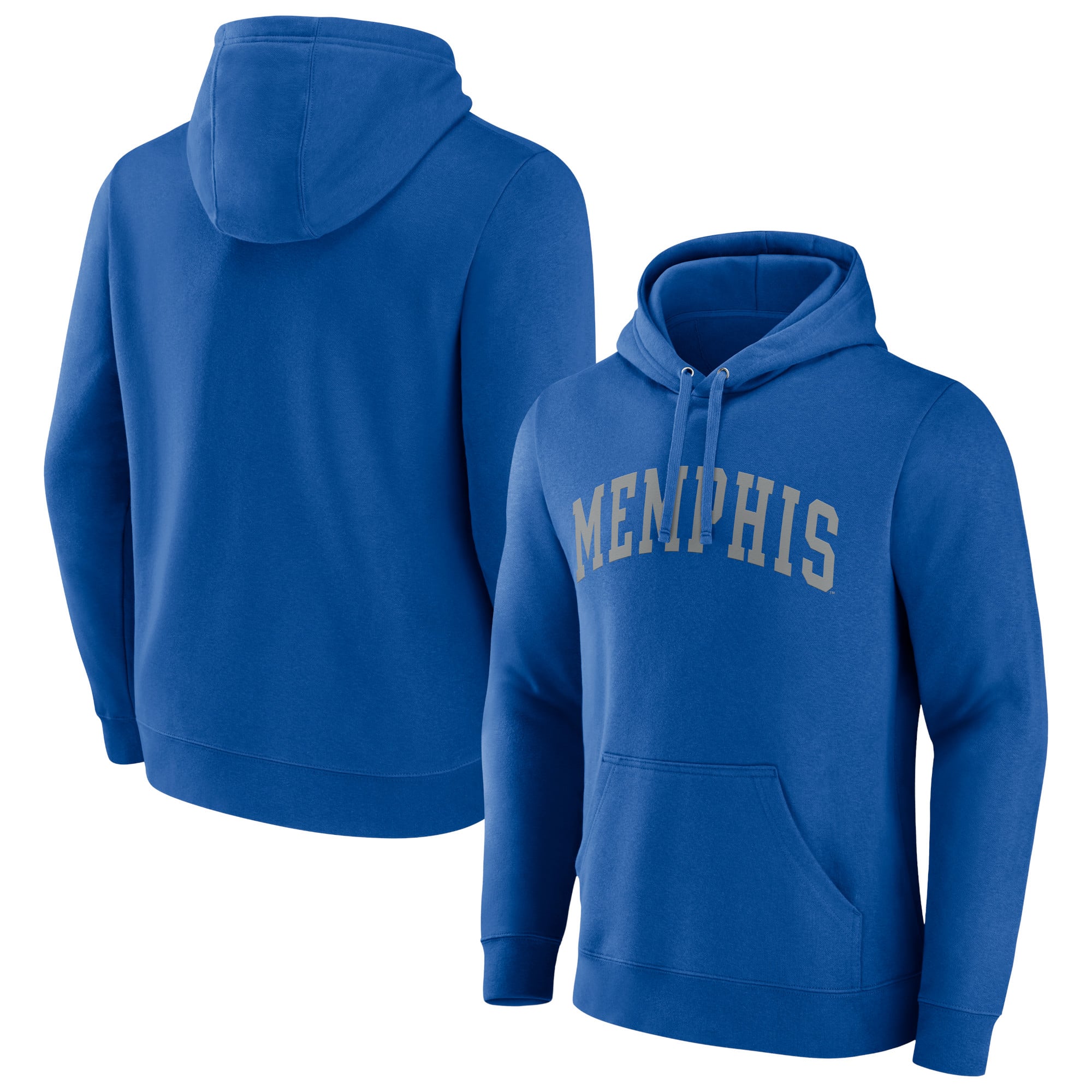 Men's Royal Memphis Tigers Basic Arch Pullover Hoodie