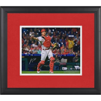 J.T. Realmuto Philadelphia Phillies Autographed Framed 8" x 10" Catching Photograph