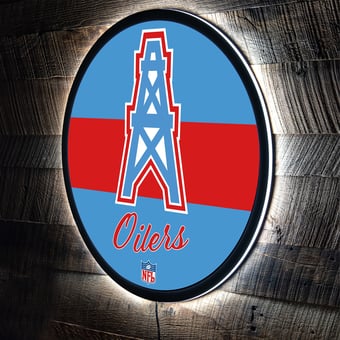 Tennessee Titans 23" LED Retro Logo Round Wall Sign