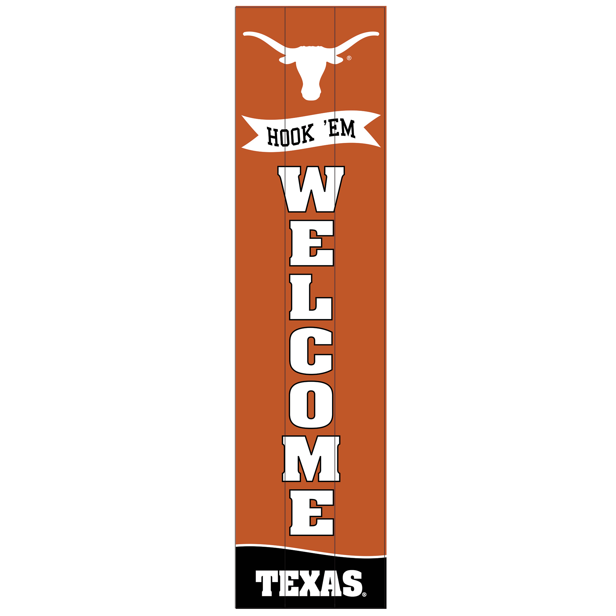 Texas Longhorns 47" Leaner Fan Sign