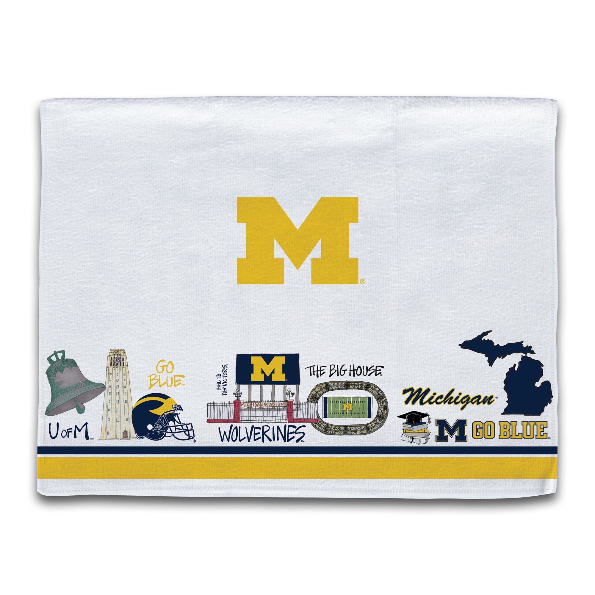Michigan Wolverines Icon Kitchen Towel