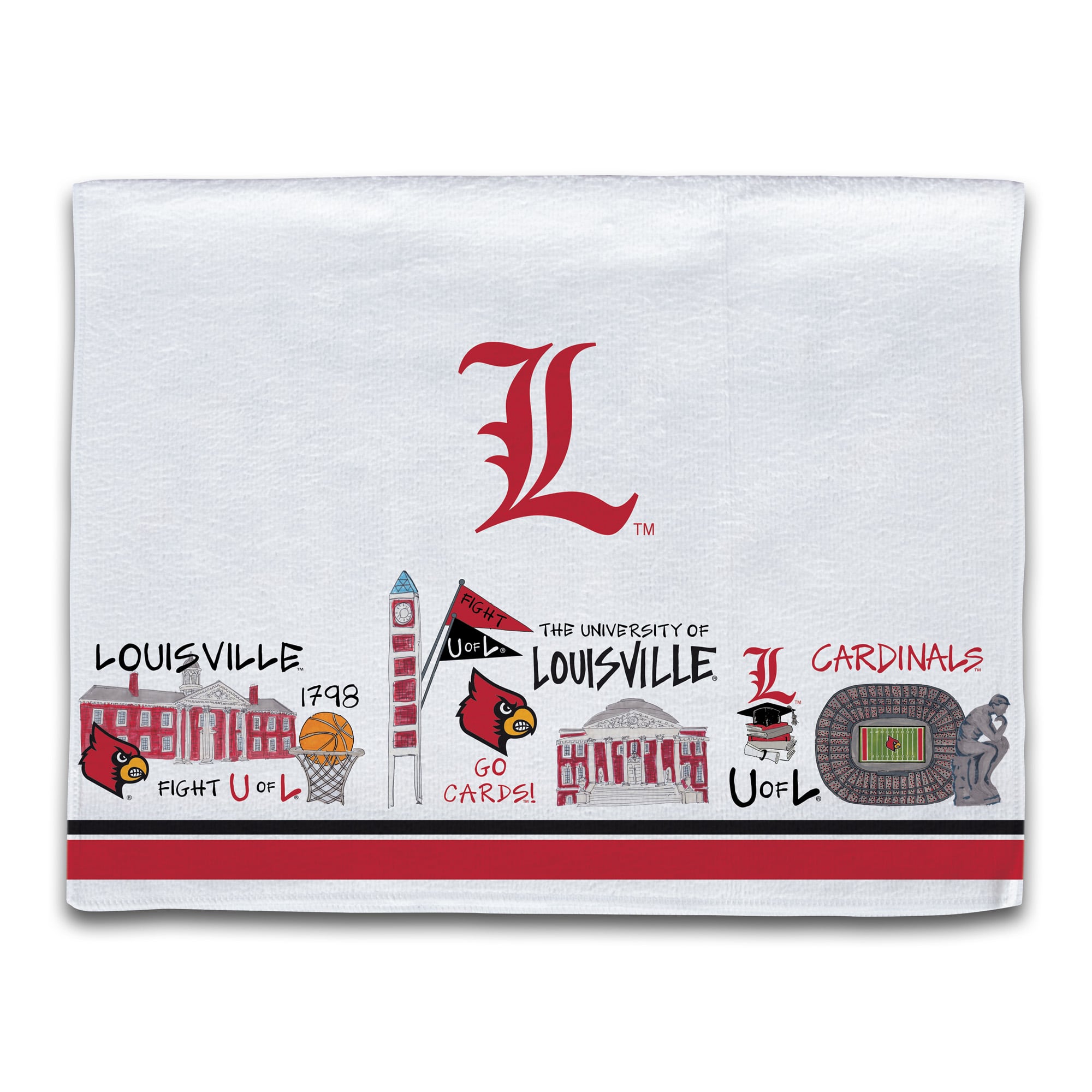 Louisville Cardinals Icon Kitchen Towel