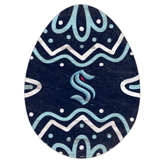 Seattle Kraken 12" Easter Egg Cutout Sign