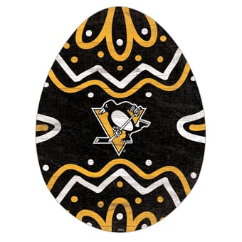 Pittsburgh Penguins 12" Easter Egg Cutout Sign