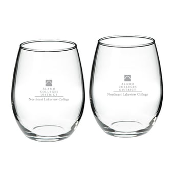 NLC Nighthawks Two-Piece 21oz. Stemless Wine Glass Set