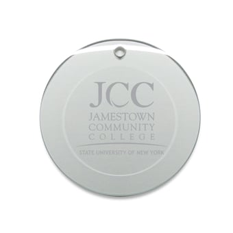 SUNY Jamestown Community College 3'' Round Glass Ornament