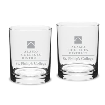 SPC Tigers 14oz. Classic Double Old Fashion Glass Set