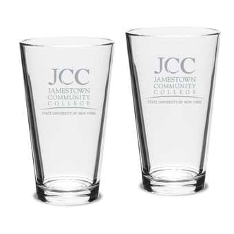 SUNY Jamestown Community College Two-Piece 16oz. Classic Pub Glass Set