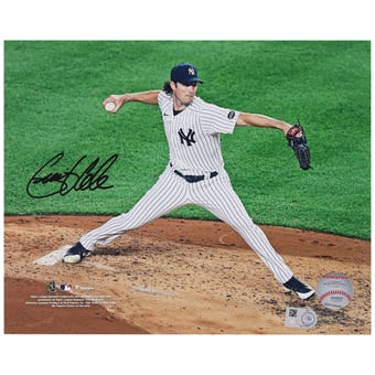 Gerrit Cole New York Yankees Autographed 8" x 10" Pinstripes Side View Photograph