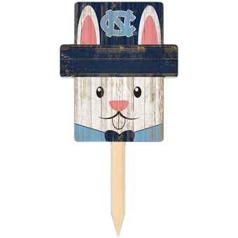 North Carolina Tar Heels 16" x 19" Easter Bunny Yard Stake