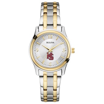 Women's Hampden-Sydney College Tigers Bulova Classic Two-Tone Round Watch