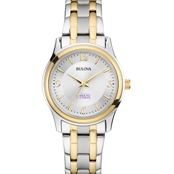 Women's Mount Union Purple Raiders Bulova Classic Two-Tone Round Watch