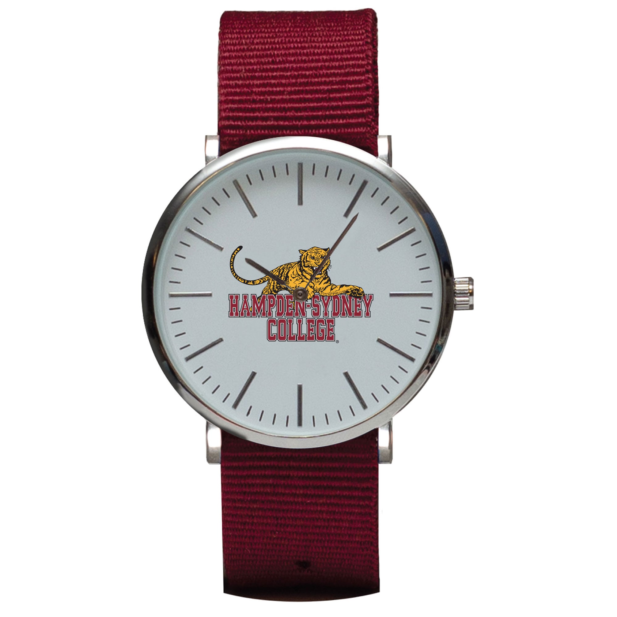 Hampden-Sydney College Tigers Stitch Nylon Strap Watch