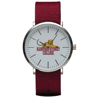 Hampden-Sydney College Tigers Stitch Nylon Strap Watch