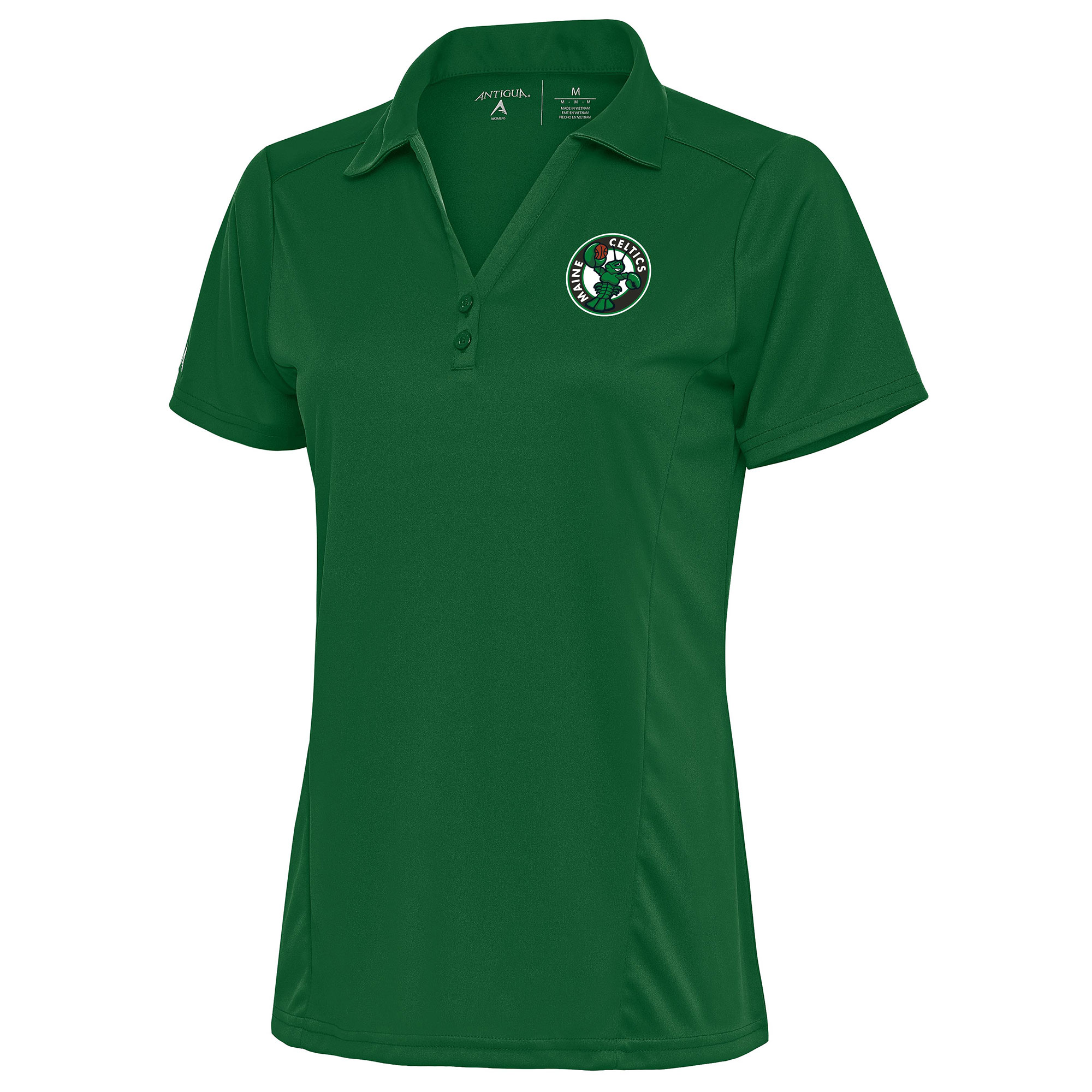 Women’s Antigua Forest Green Maine Celtics Tribute Polo Women’s Antigua Forest Green Maine Celtics Tribute Polo
