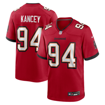 Men's Nike Calijah Kancey Red Tampa Bay Buccaneers Game Jersey
